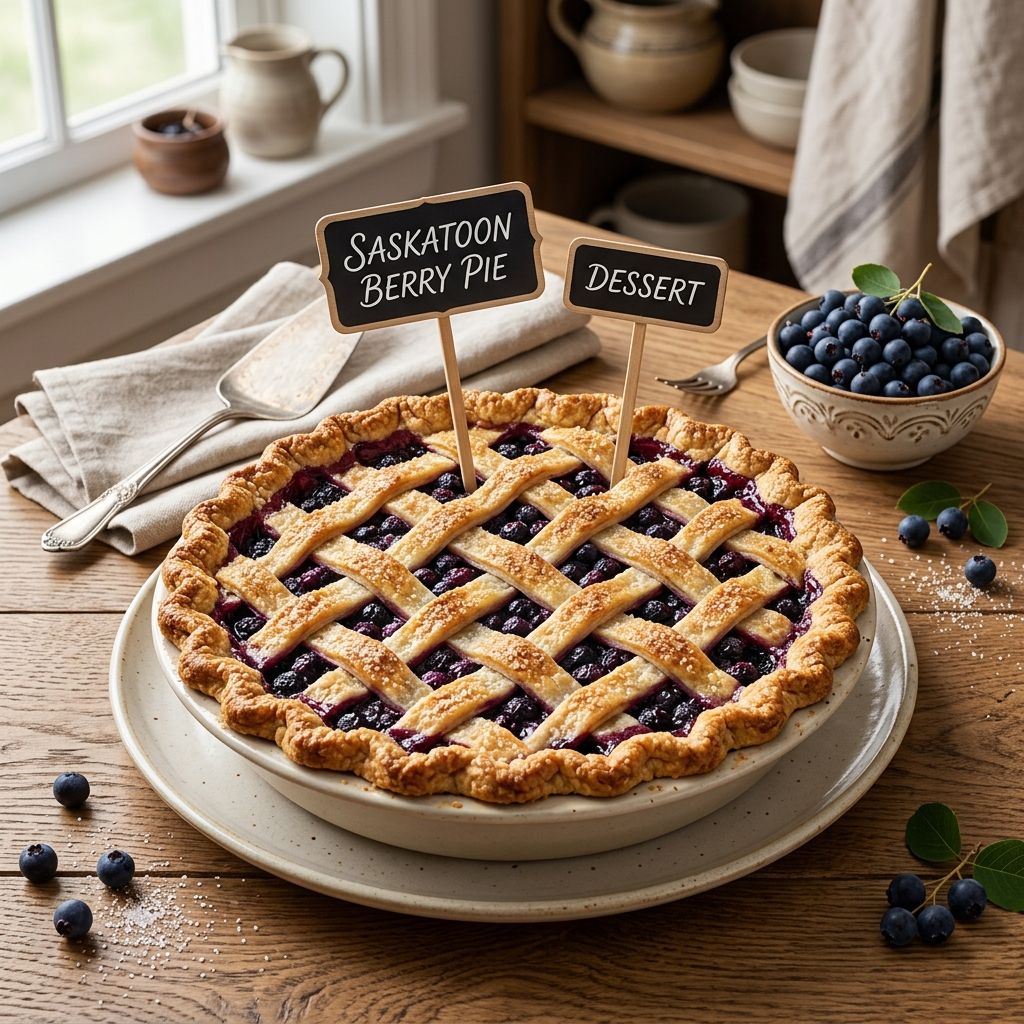 Saskatoon Berry Pie