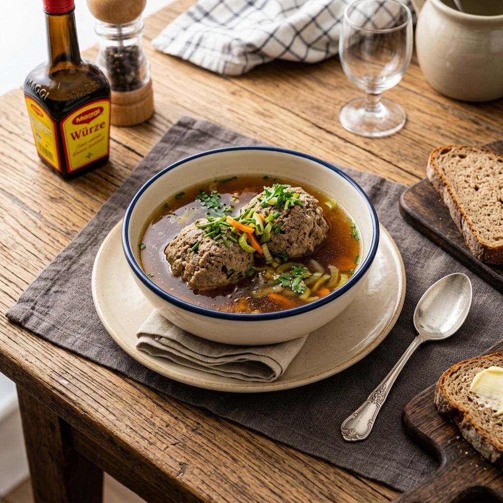 Liver Dumpling Soup