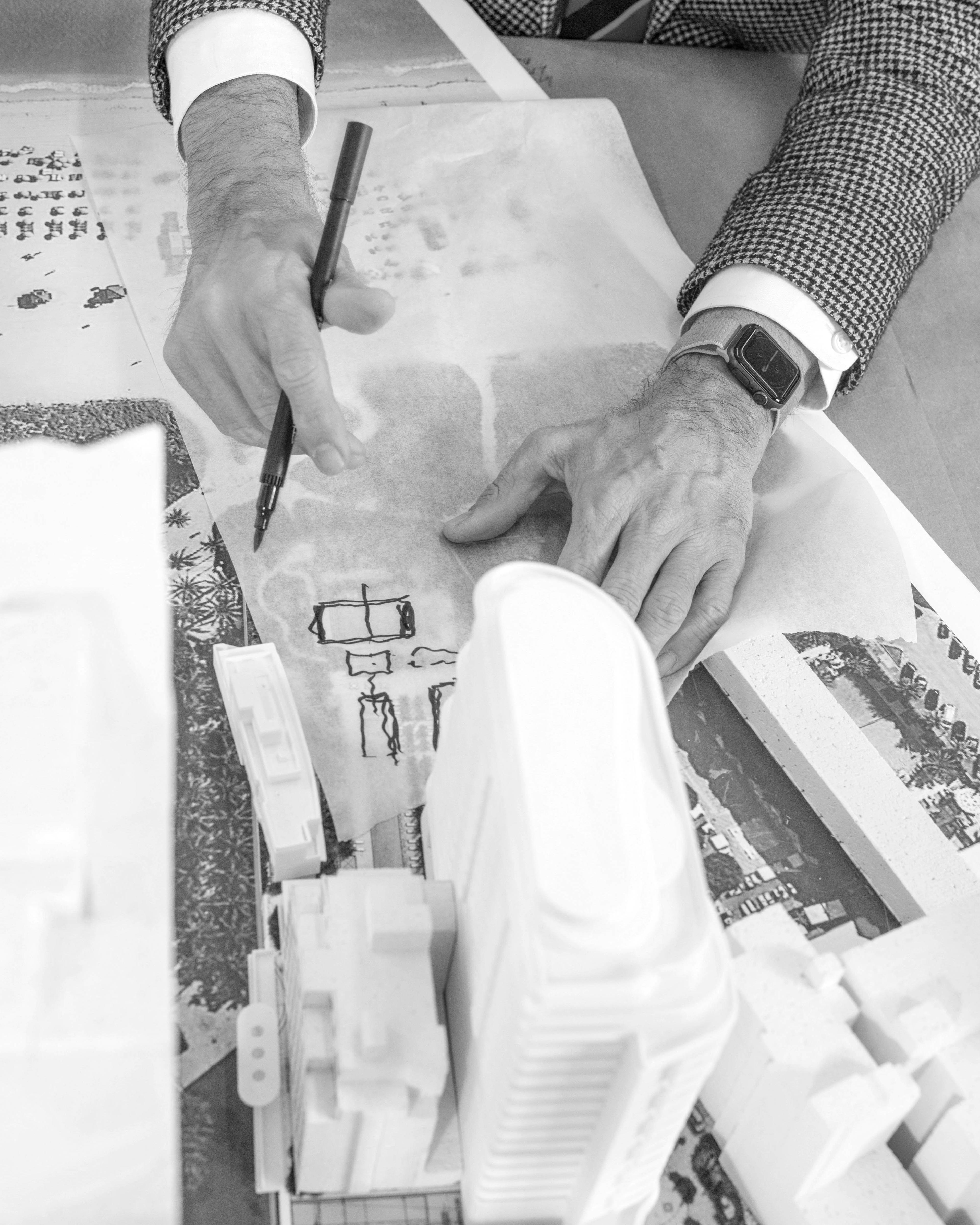 RAMSA architects sketching.