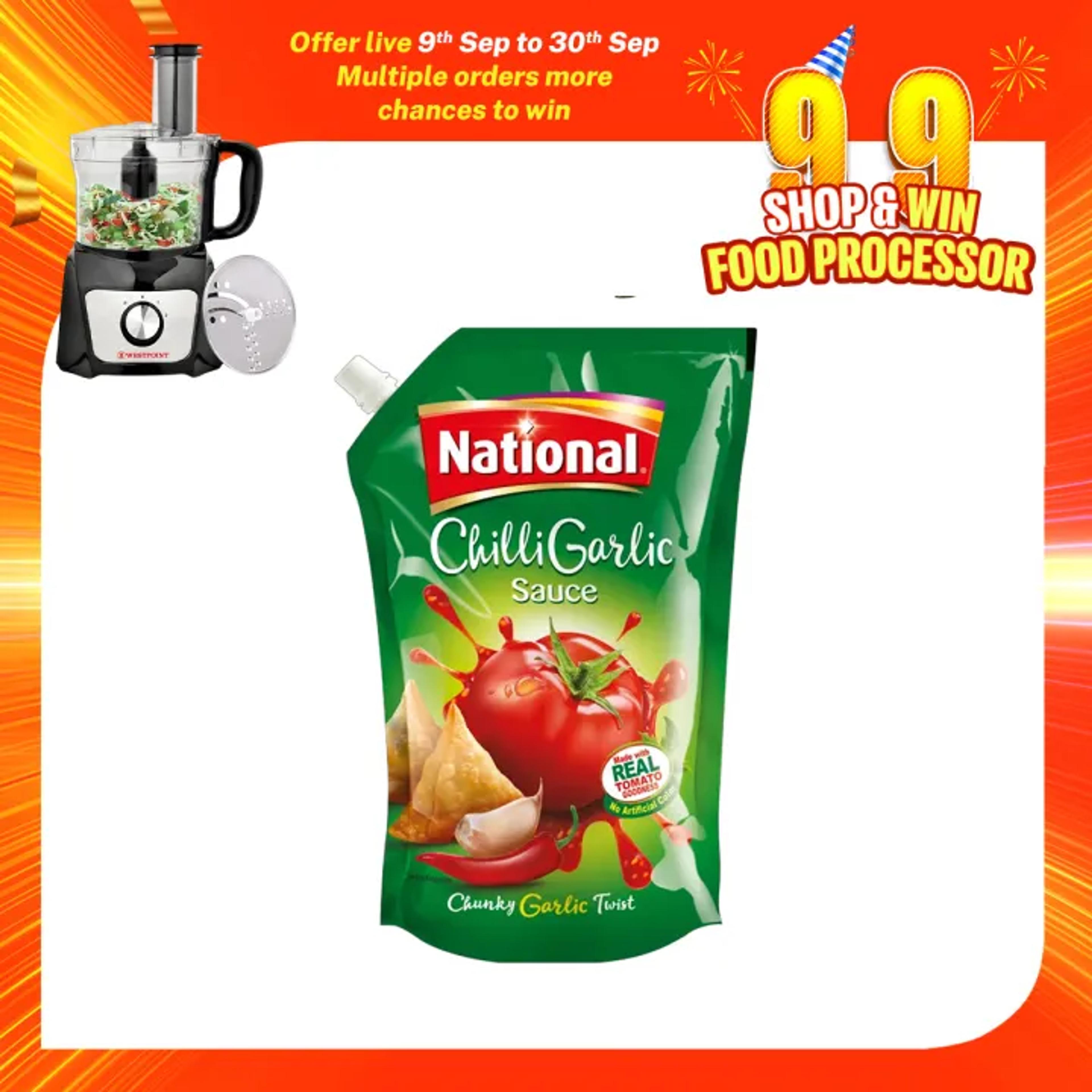 National Chilli Garlic Sauce 800g image 1