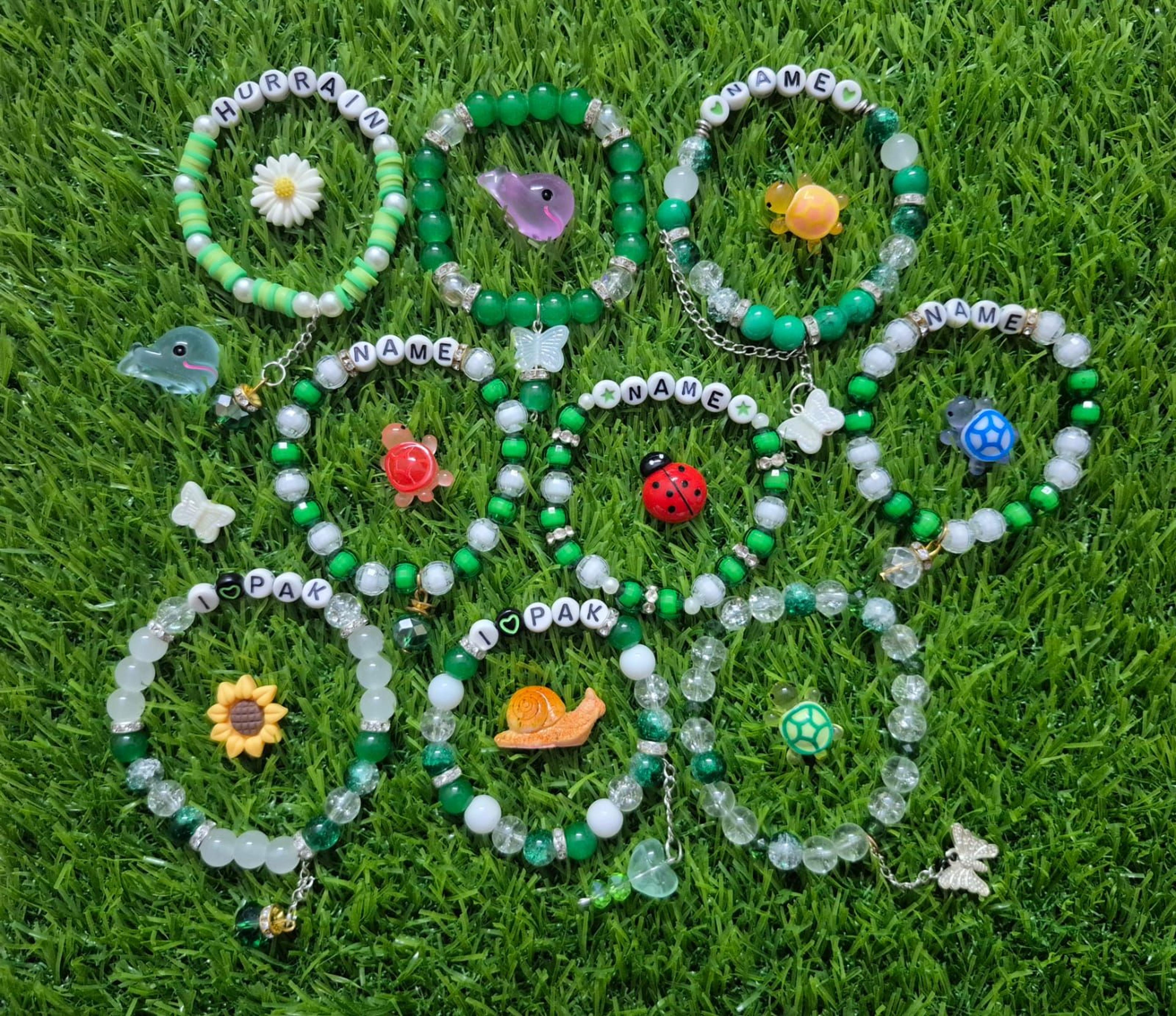 hand made bracelets customize girls bracelet personalised your name Trendy fashion gift jewellery bff image 9