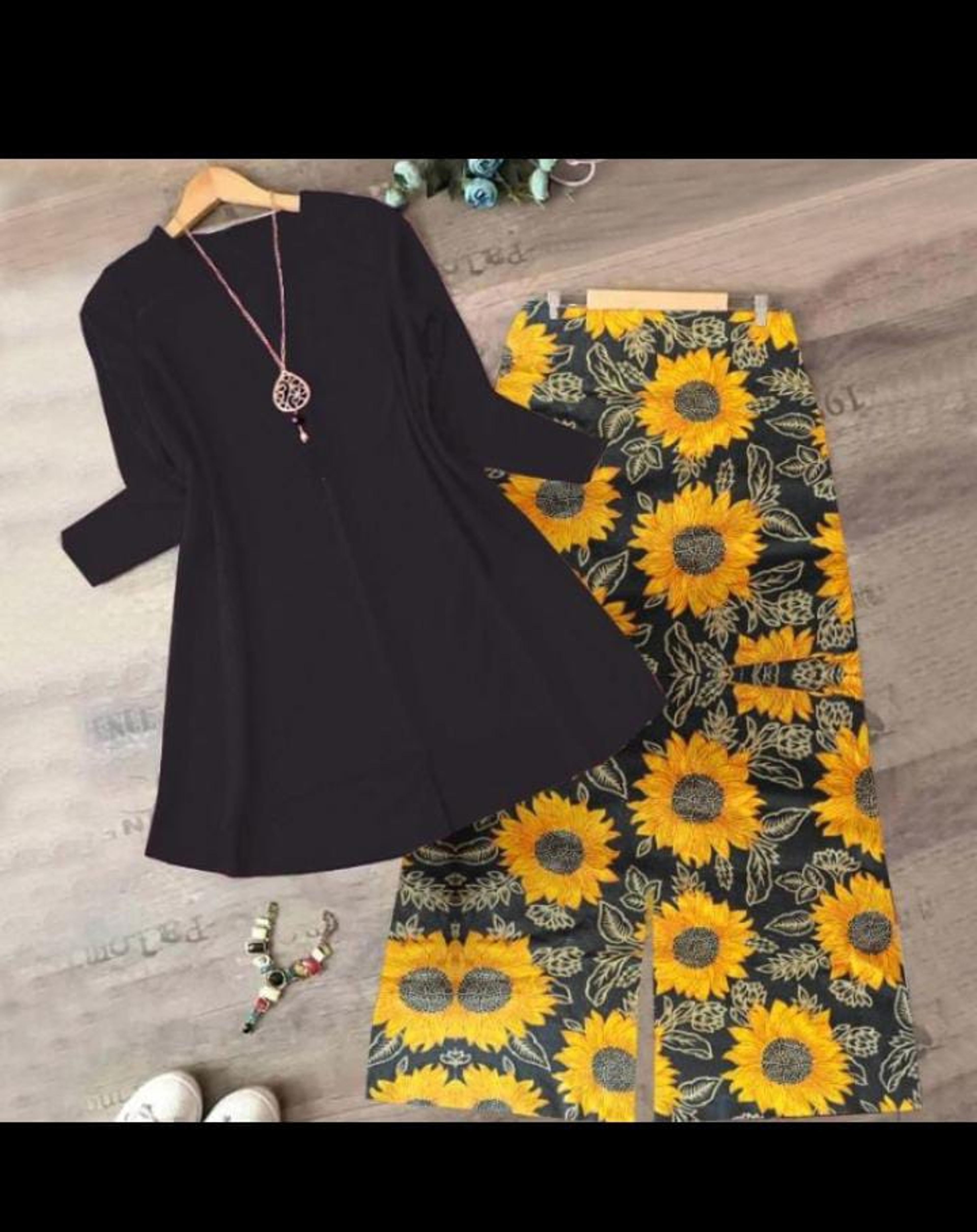 1 Set Tracksuit Set Home Women Summer Blouse Trousers Loose Lady Summer Suit Casual Tee Shirt Long Pants Women Clothing image 1