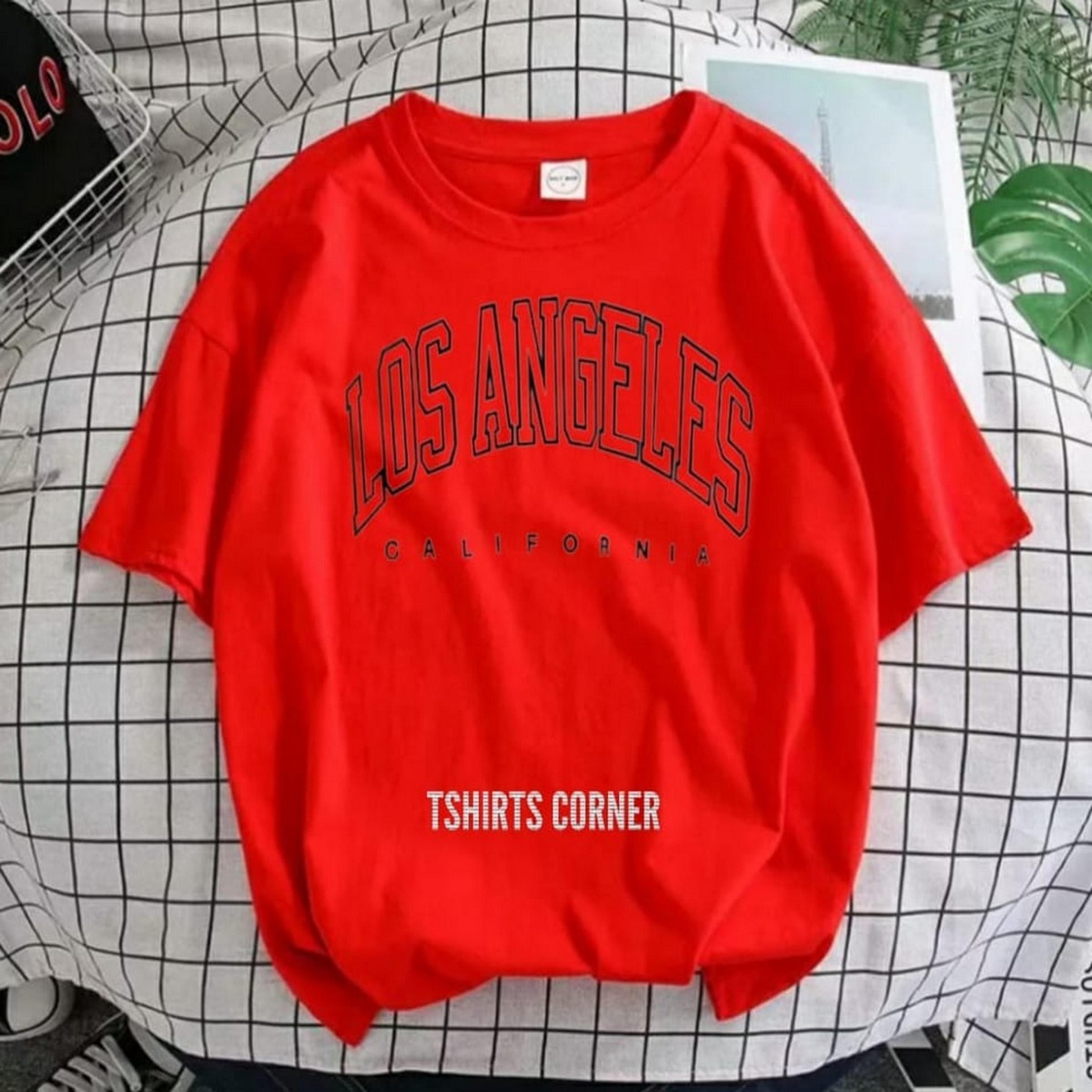 Stylish Cotton T-shirt for Girls and Women - Los Angeles Printed Casual Top image 3