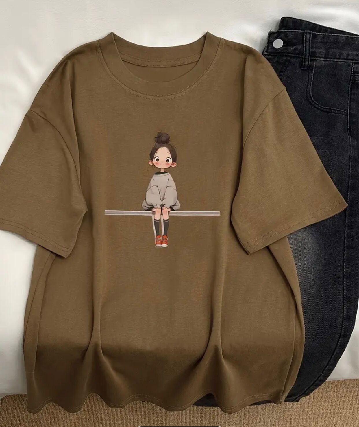 Oversized Plus Size T-Shirt for Women 3XL to 6XL Sizes Soft & Comfortable Fabric, Casual, Crew Neck, Short Sleeve, Available In Multiple color - Image 2