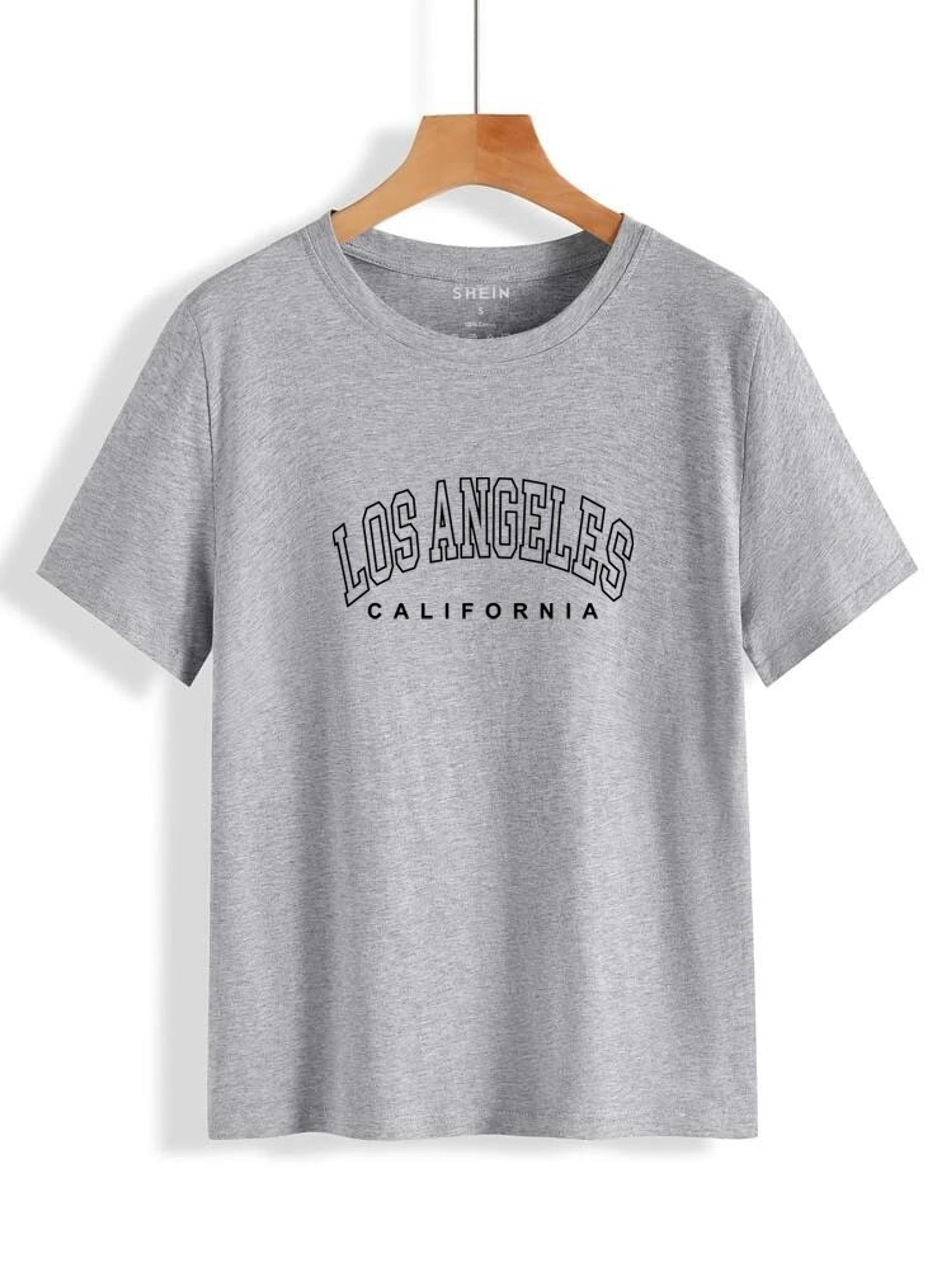 Stylish Cotton T-shirt for Girls and Women - Los Angeles Printed Casual Top image 7
