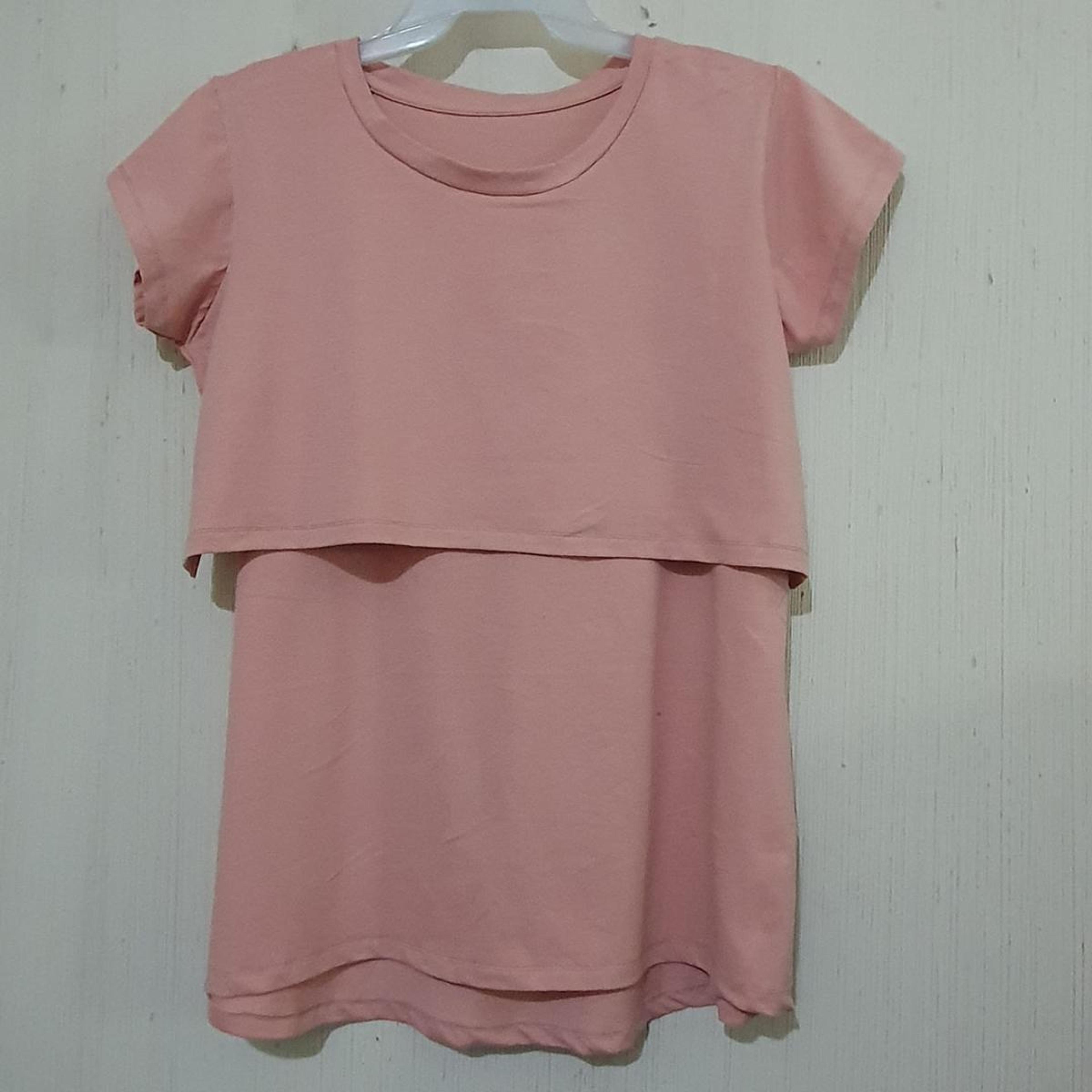 Maternity Casual Wear Women, Maternity Short Sleeve T-Shirt, Breastfeeding Top T Shirt, Breastfeeding Nursing Shirt, Tee Shirt for Women image 1