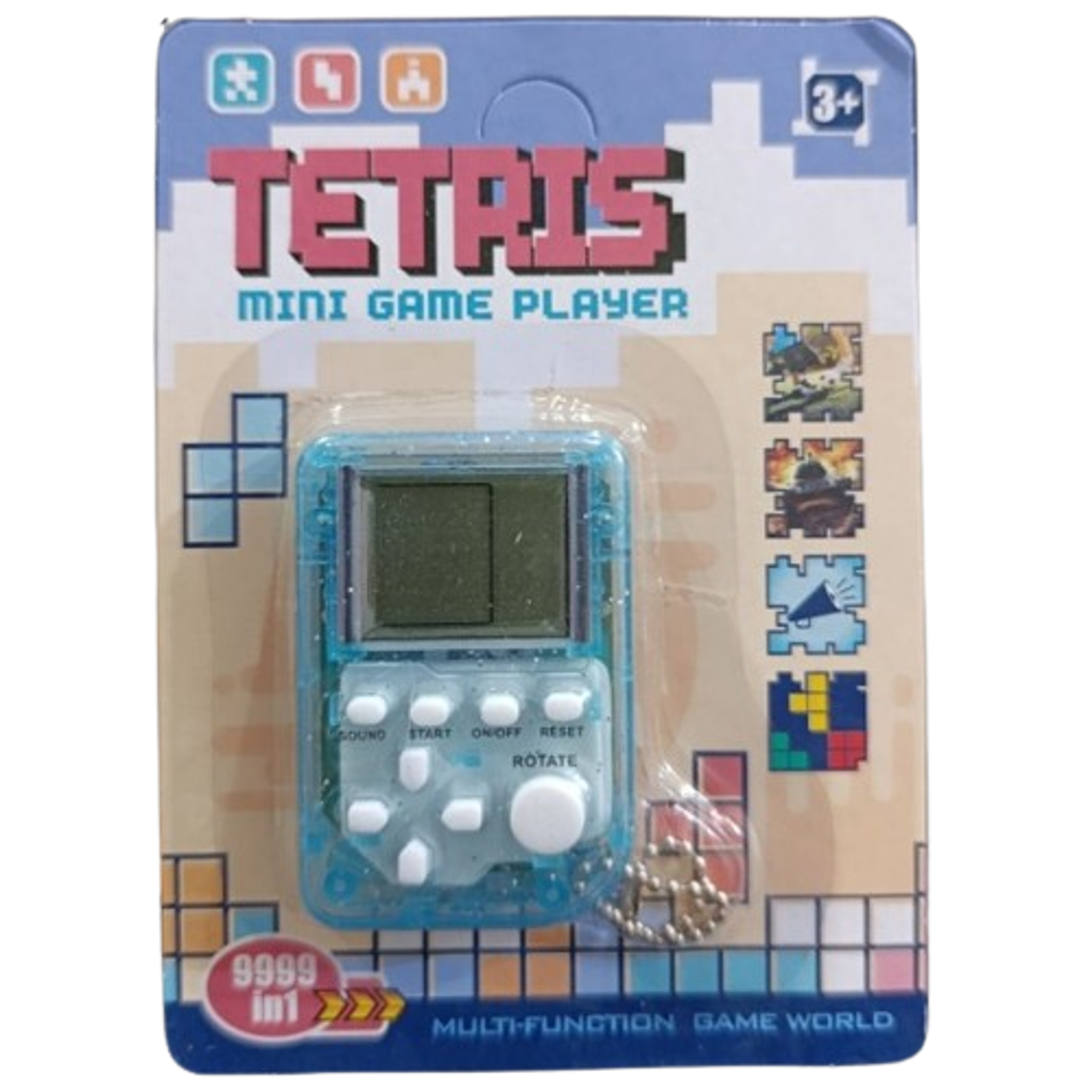 Pocket Mini Retro Electronic Game Console Keychain | 26 Classic Games | Handheld Nostalgic Gift For Children | Random Colour image 3