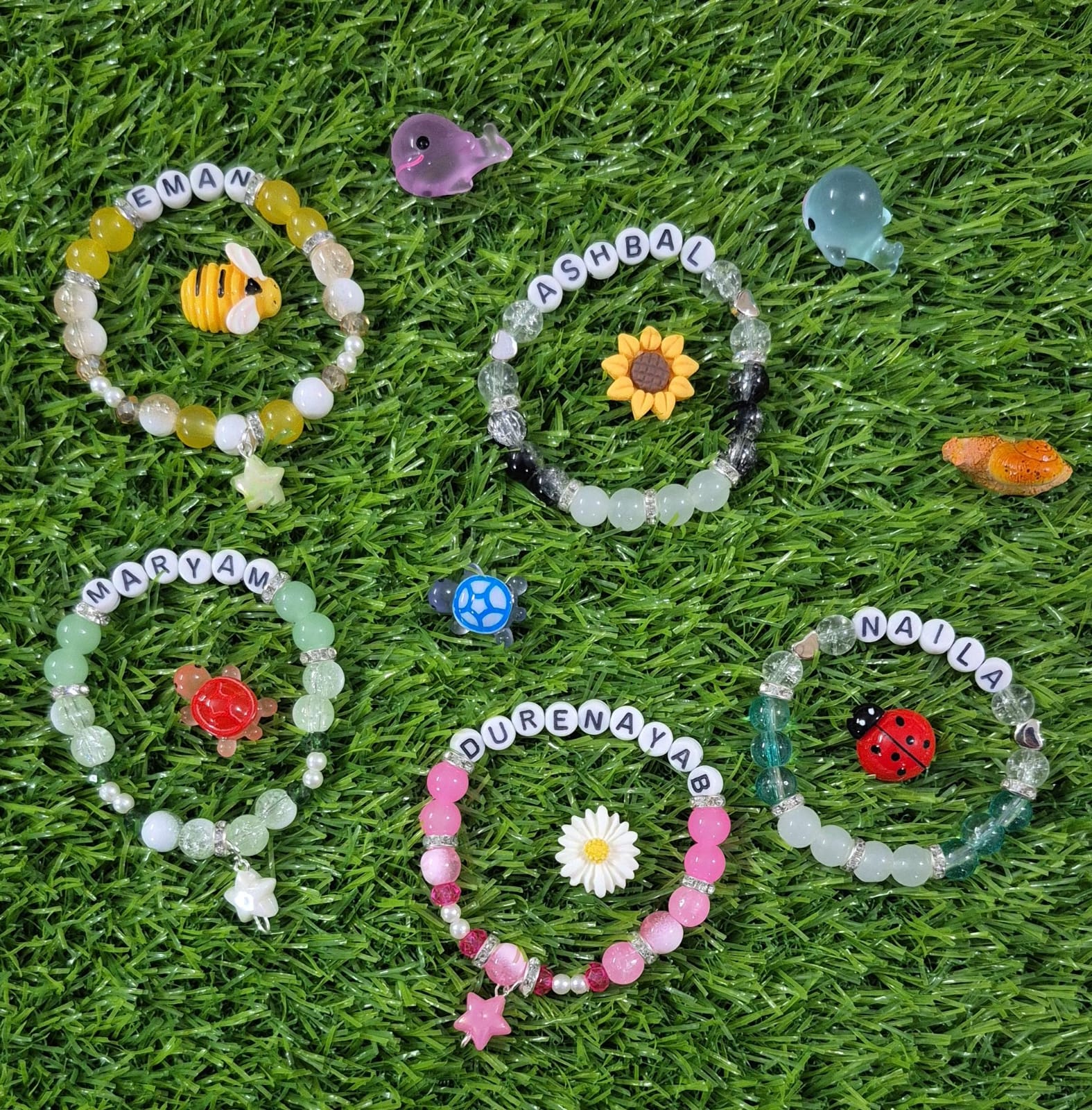 hand made bracelets customize girls bracelet personalised your name Trendy fashion gift jewellery bff - Image 3