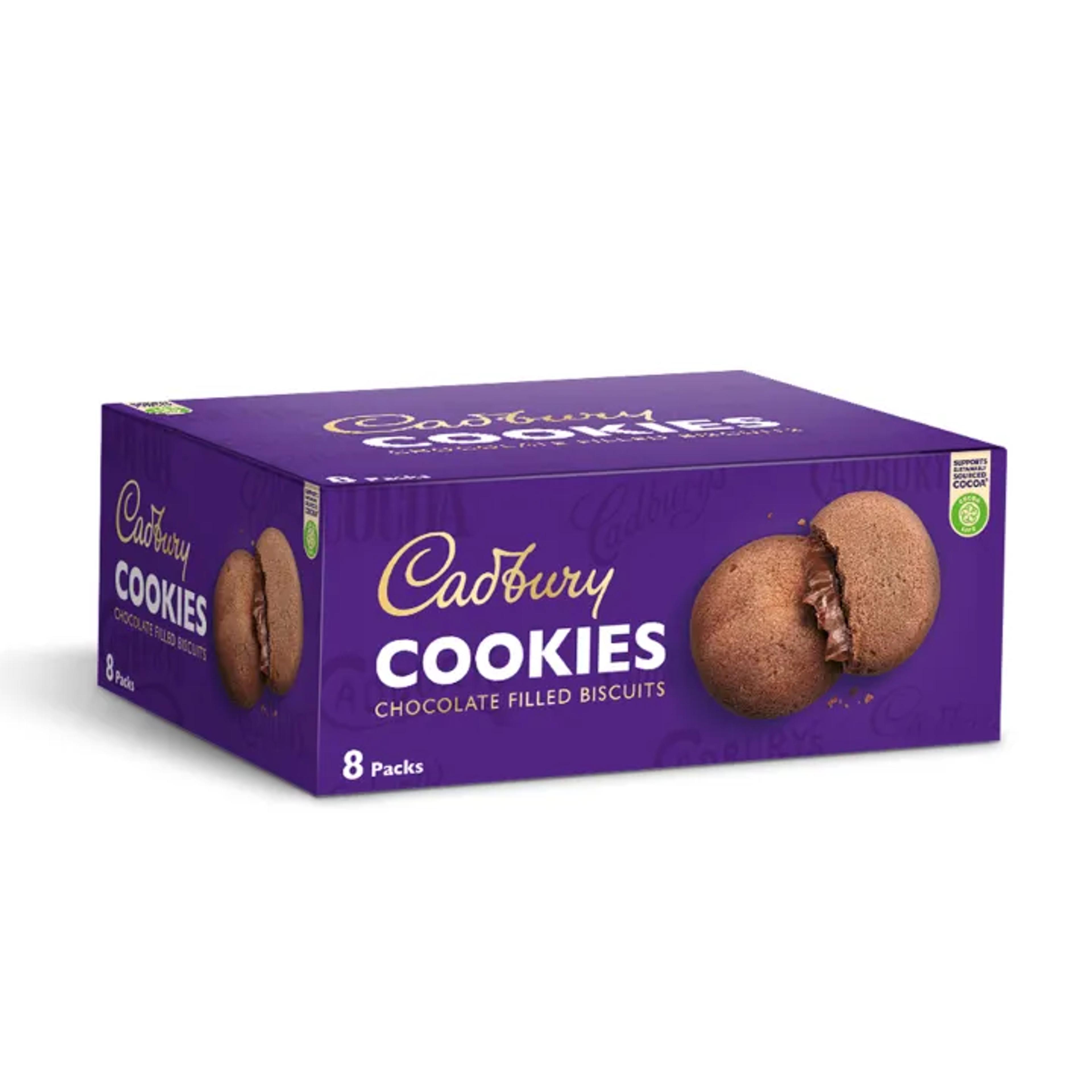 Cadbury Cookies Center Filled Choc 25.0g BP (Pack of 8) image 1