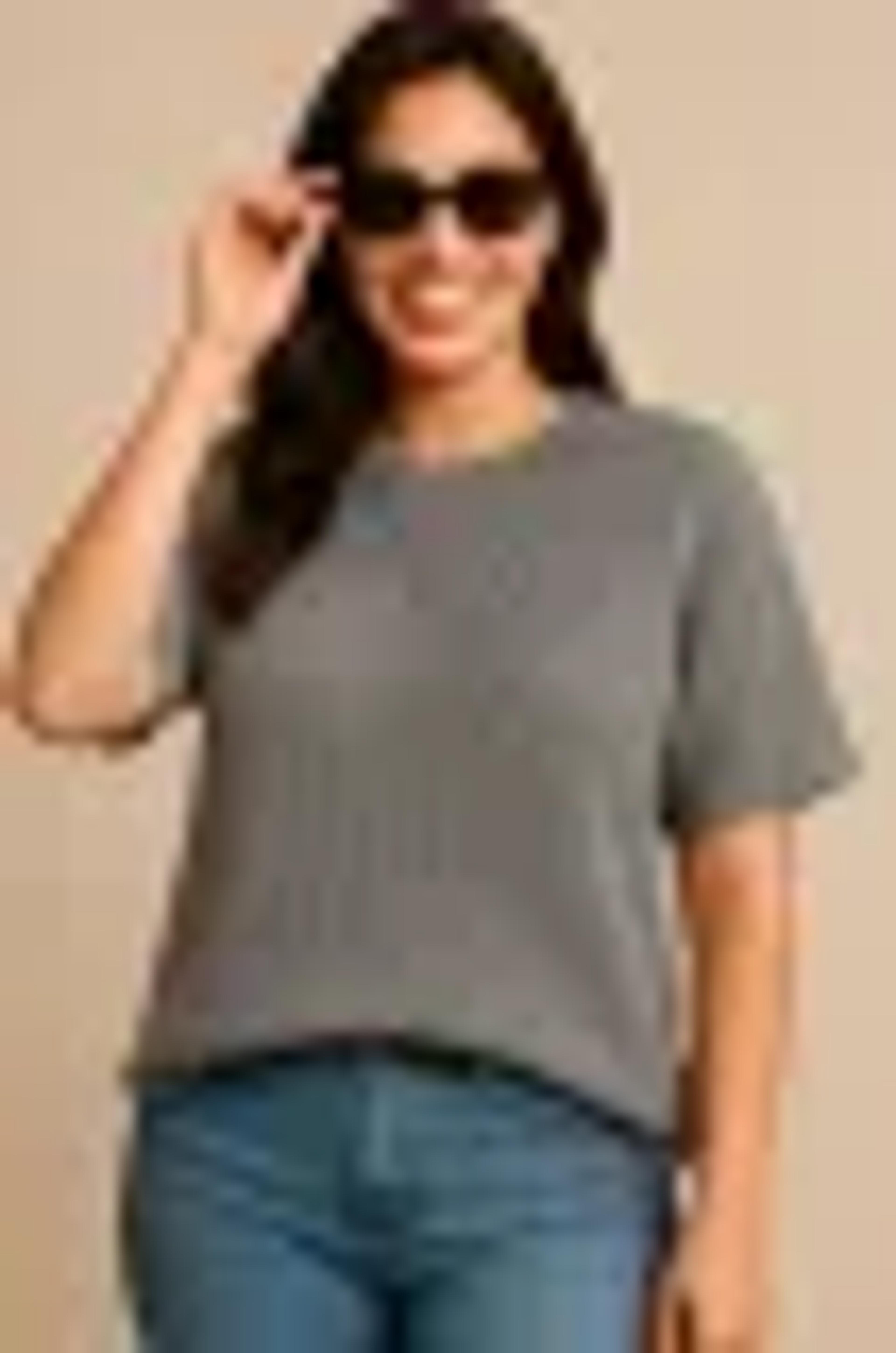 The Vintage Clothing Waffle Knit Texture T-Shirt For Girls And Women - Summers Trendy New Tshirts For Women / Tshirts For Girls / Women'S Tshirts / Girls Tshirts image 3