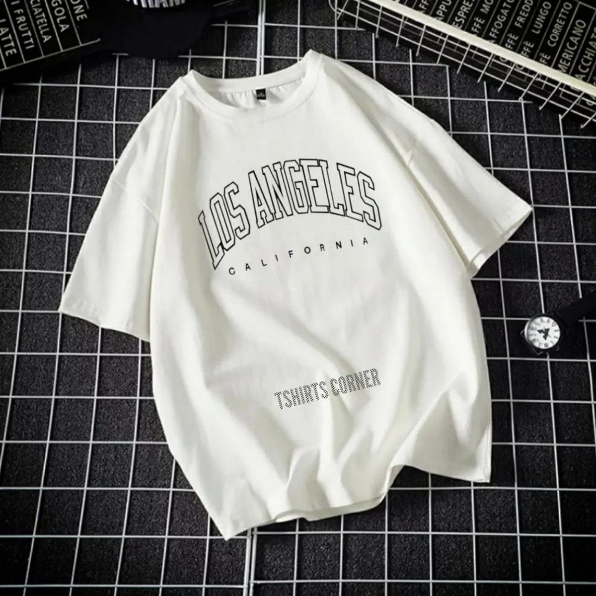 Stylish Cotton T-shirt for Girls and Women - Los Angeles Printed Casual Top - Image 2