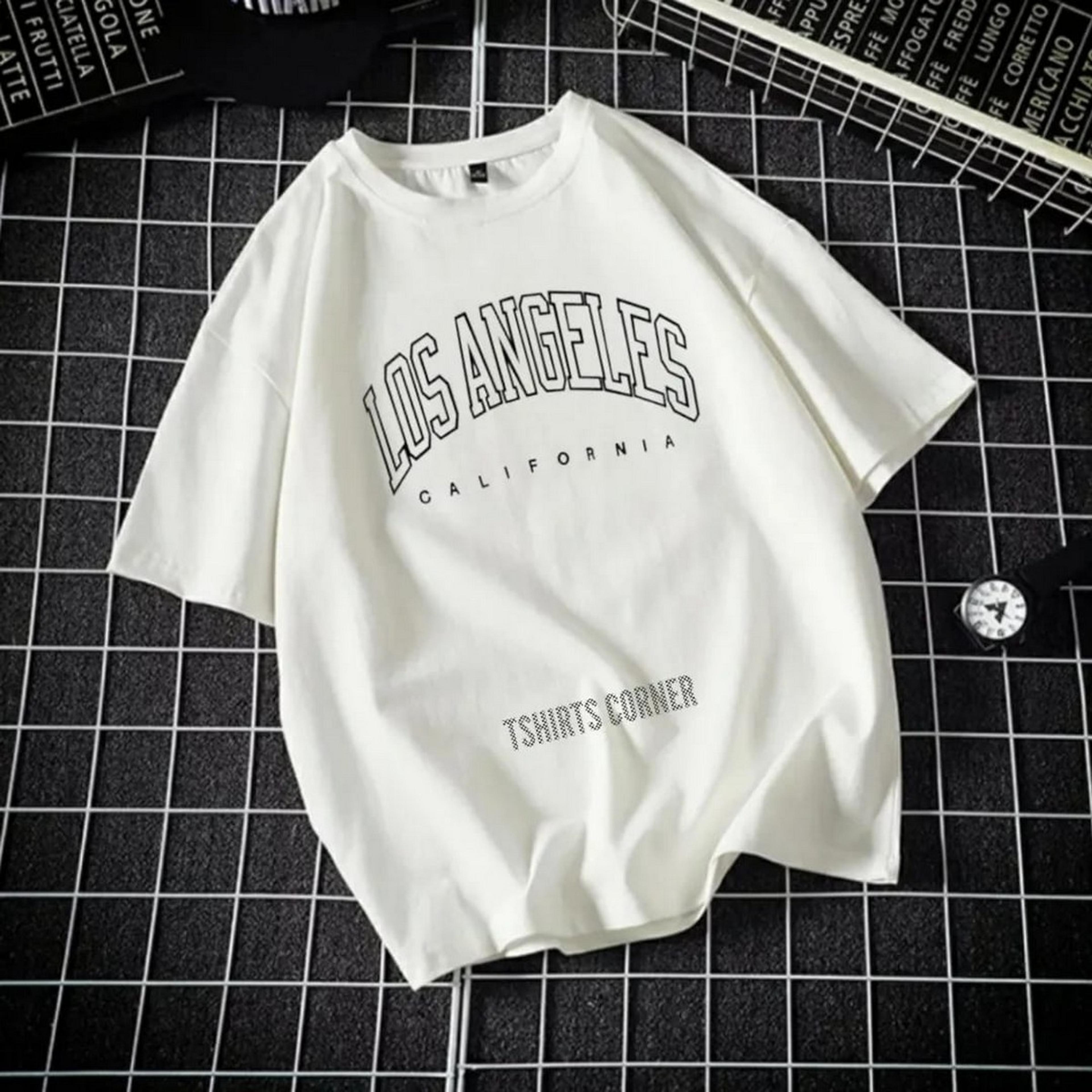 Stylish Cotton T-shirt for Girls and Women - Los Angeles Printed Casual Top image 2