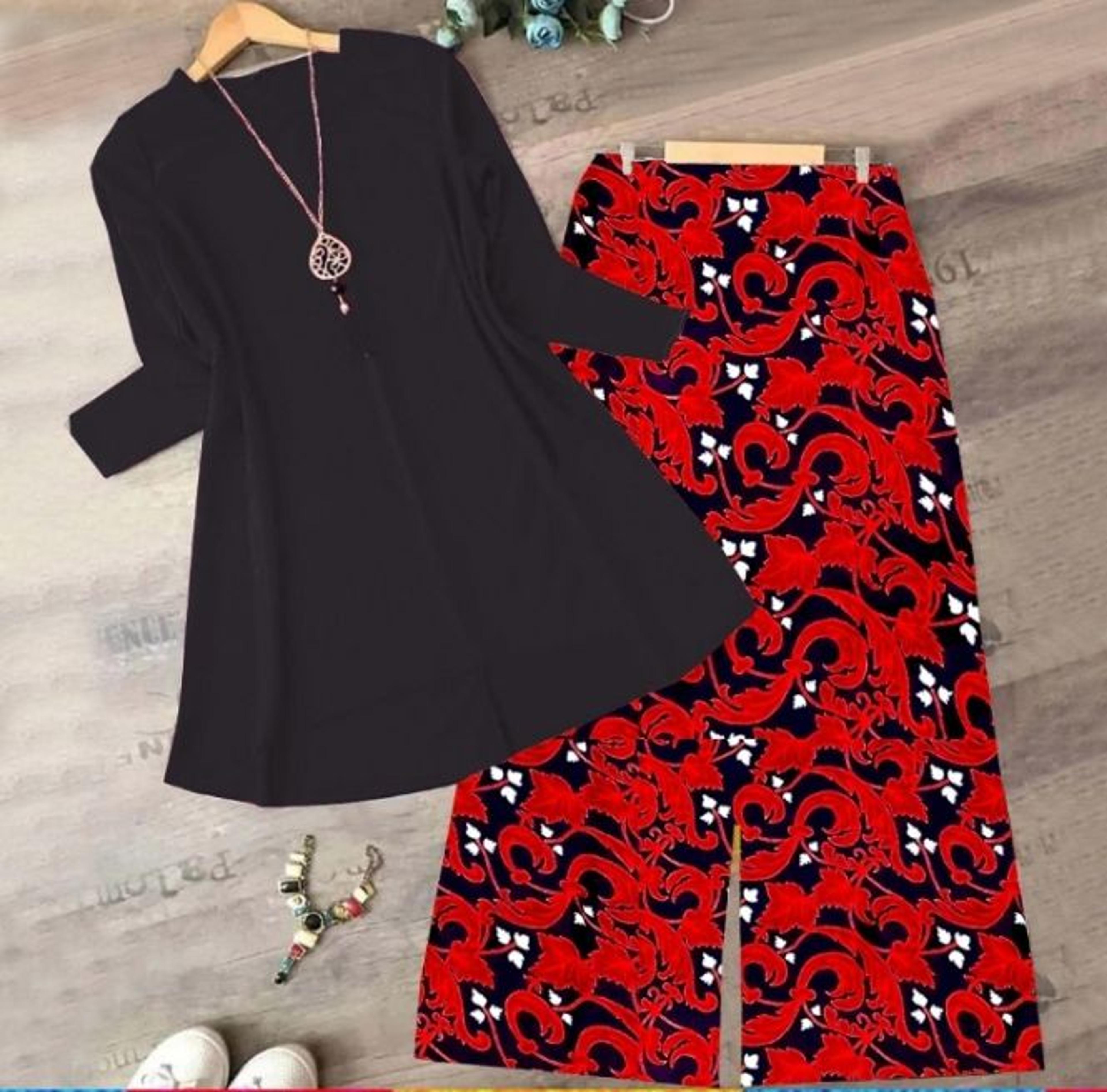 Beautiful Elegant Casual Ware Summer 2 Piece Stitched Suit image 1