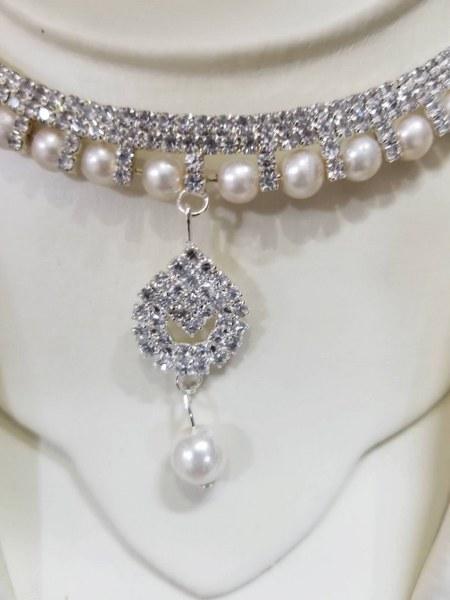 Silver Crystal Rhinestone Girls Jewellery Set Women Trendy Fashion - Image 3