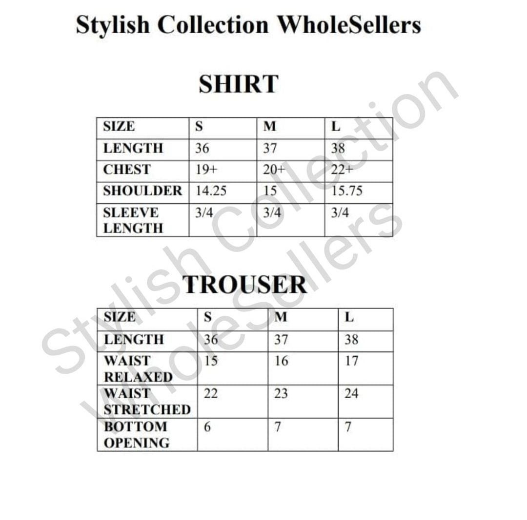 New stylish Collection stitched line print 2pc dress - Image 6