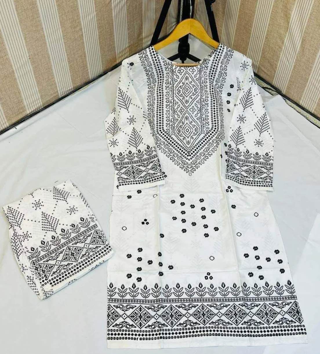 Clothing Collection Stitched New chunri 2pc Dress for Women - Dress For Girls - Dress For Women - Stitched Suit for Girls - Stitched Suit For Women - Image 2