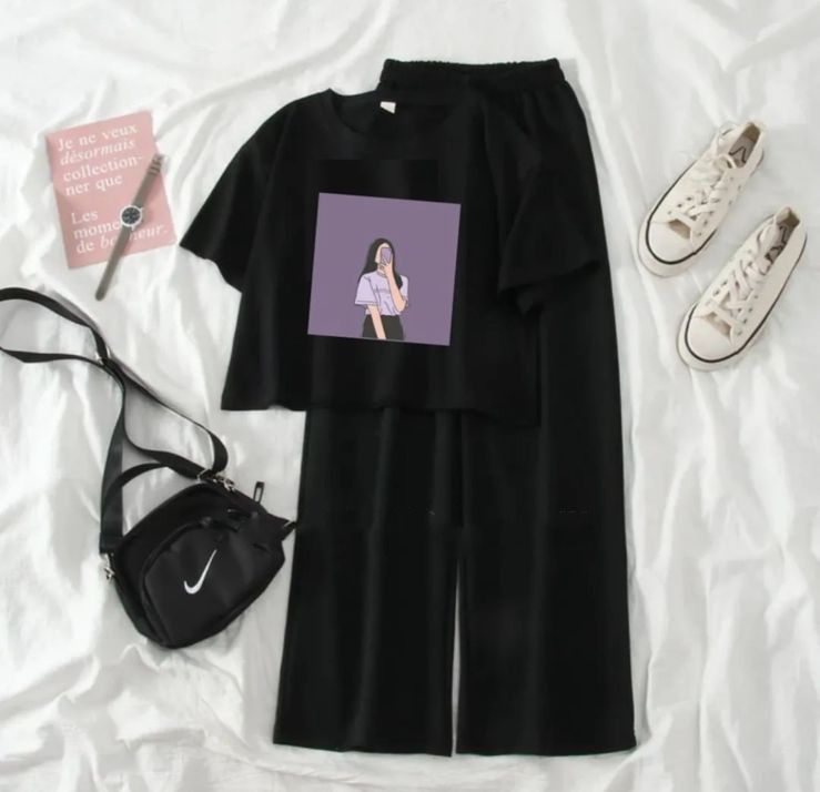 Summer Soft & Comfy Casual Suit Crop Top With Flapper Trouser Combo For Women And Girls - Image 6