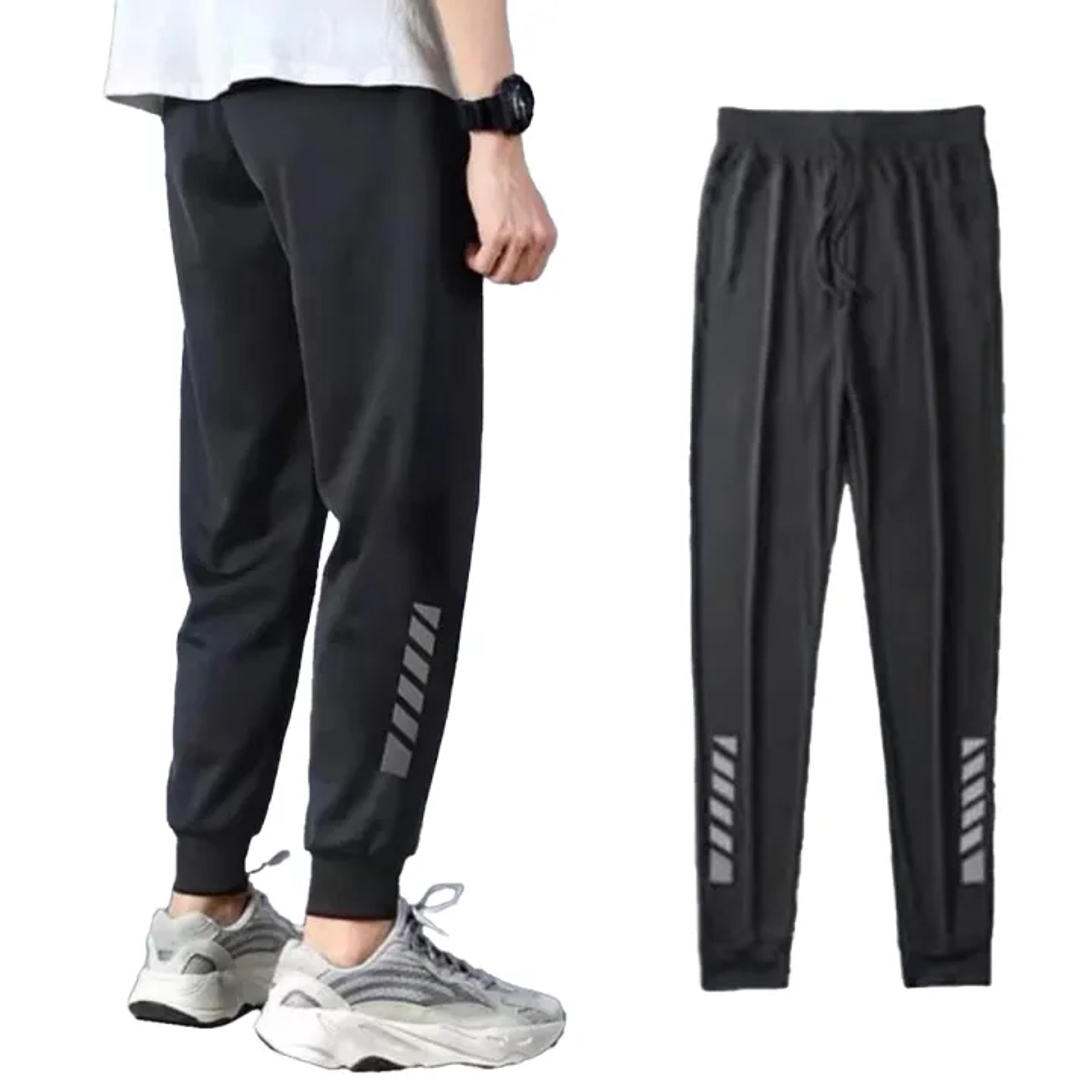 New Design Winter Black Trouser: Export Quality - Stay Stylish and Warm, Cotton Jersey Stuff Jogging Trouser image 1