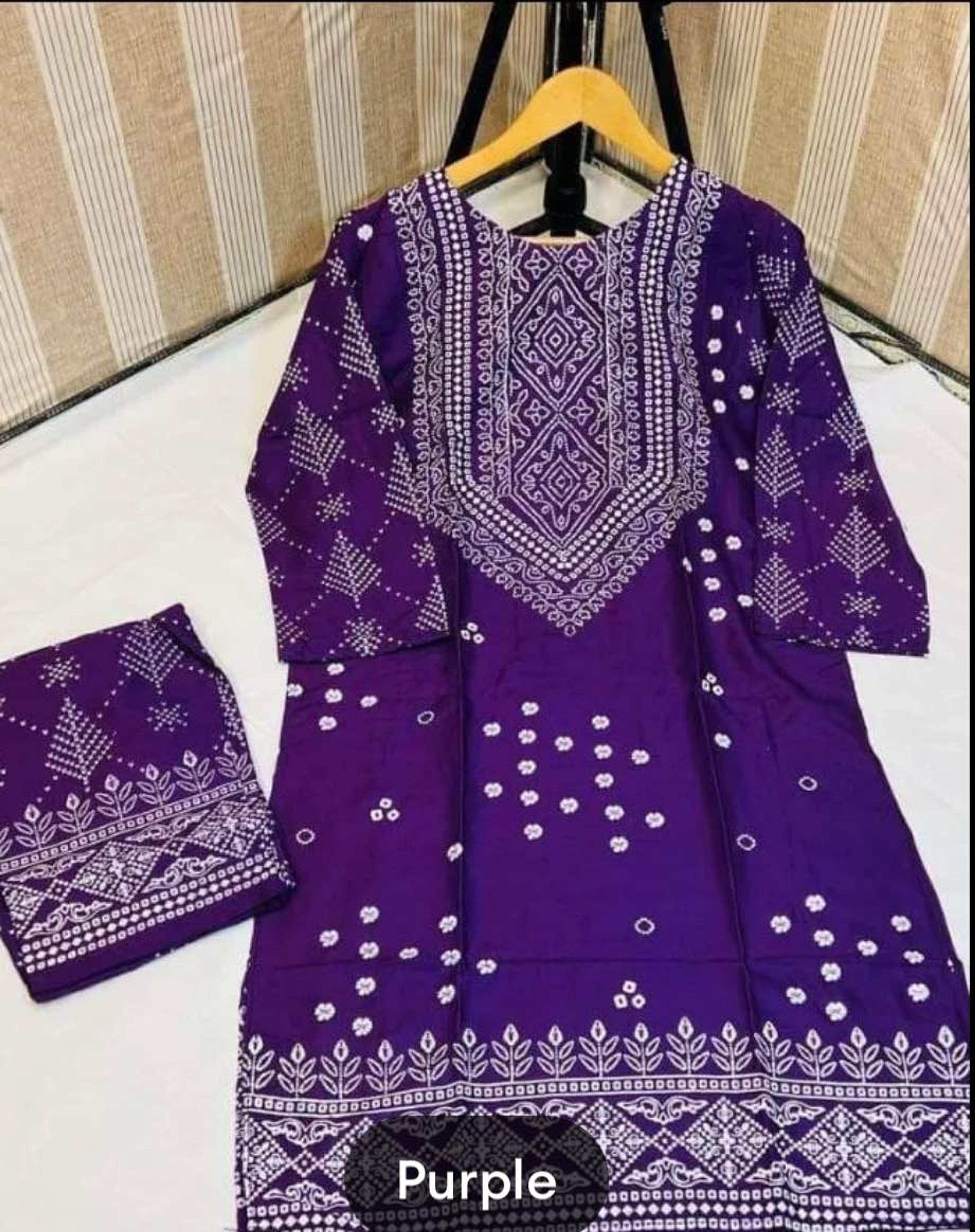 Clothing Collection Stitched New chunri 2pc Dress for Women - Dress For Girls - Dress For Women - Stitched Suit for Girls - Stitched Suit For Women image 5