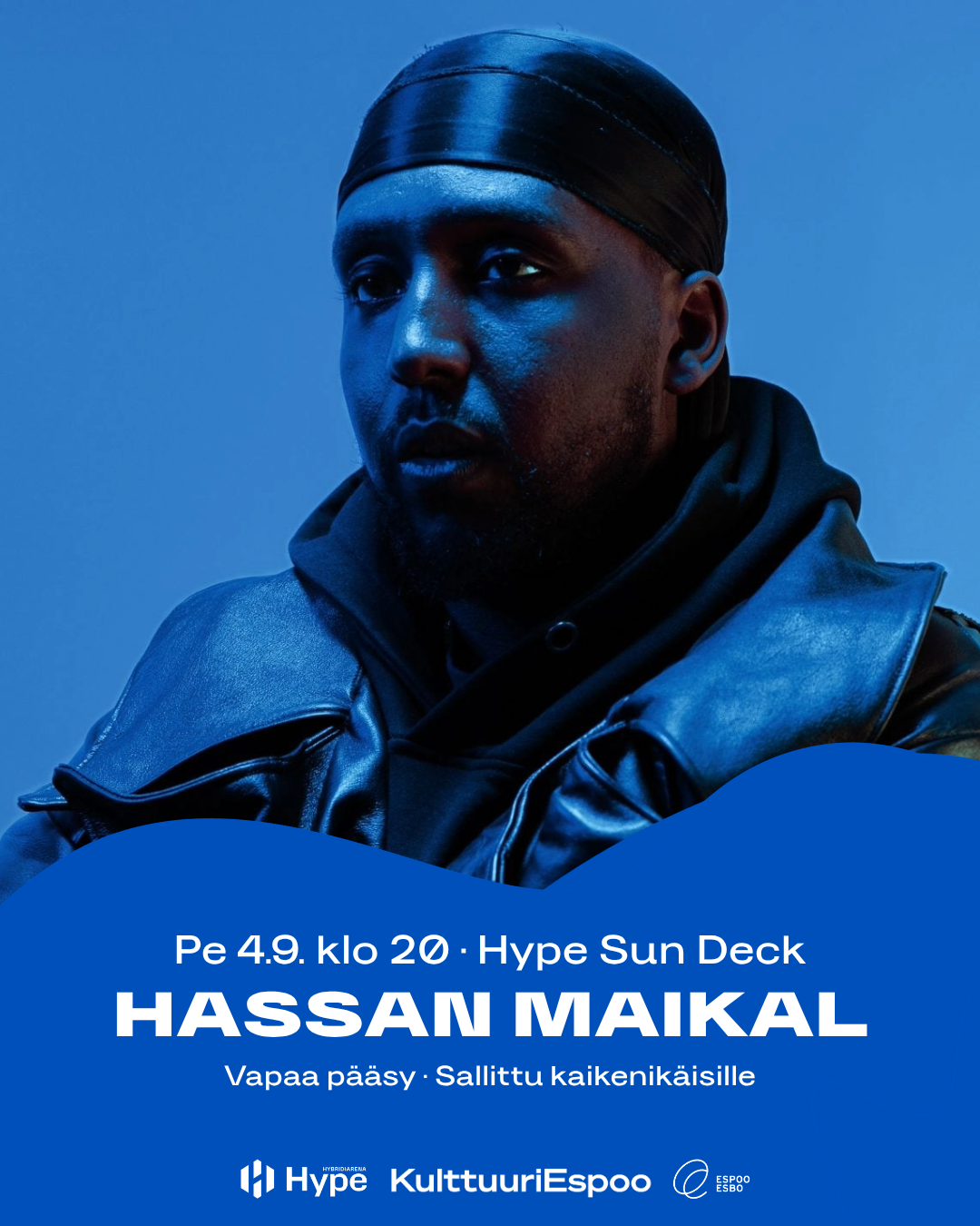 Hassan Maikal esiintyy 4.9. Hype Sun Deckillä