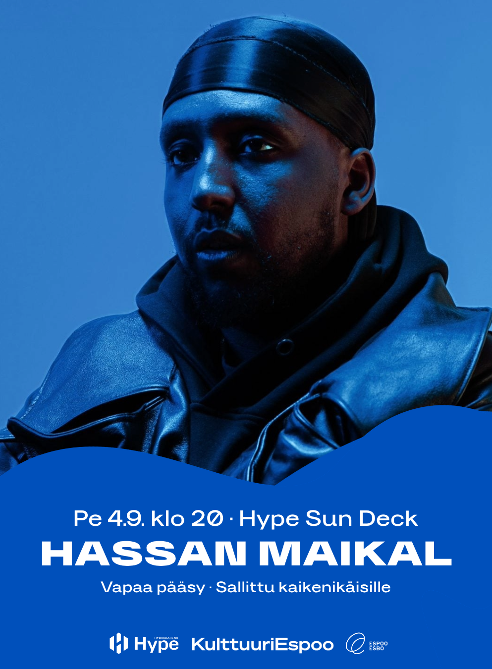 Hassan Maikal esiintyy 4.9. Hype Sun Deckillä