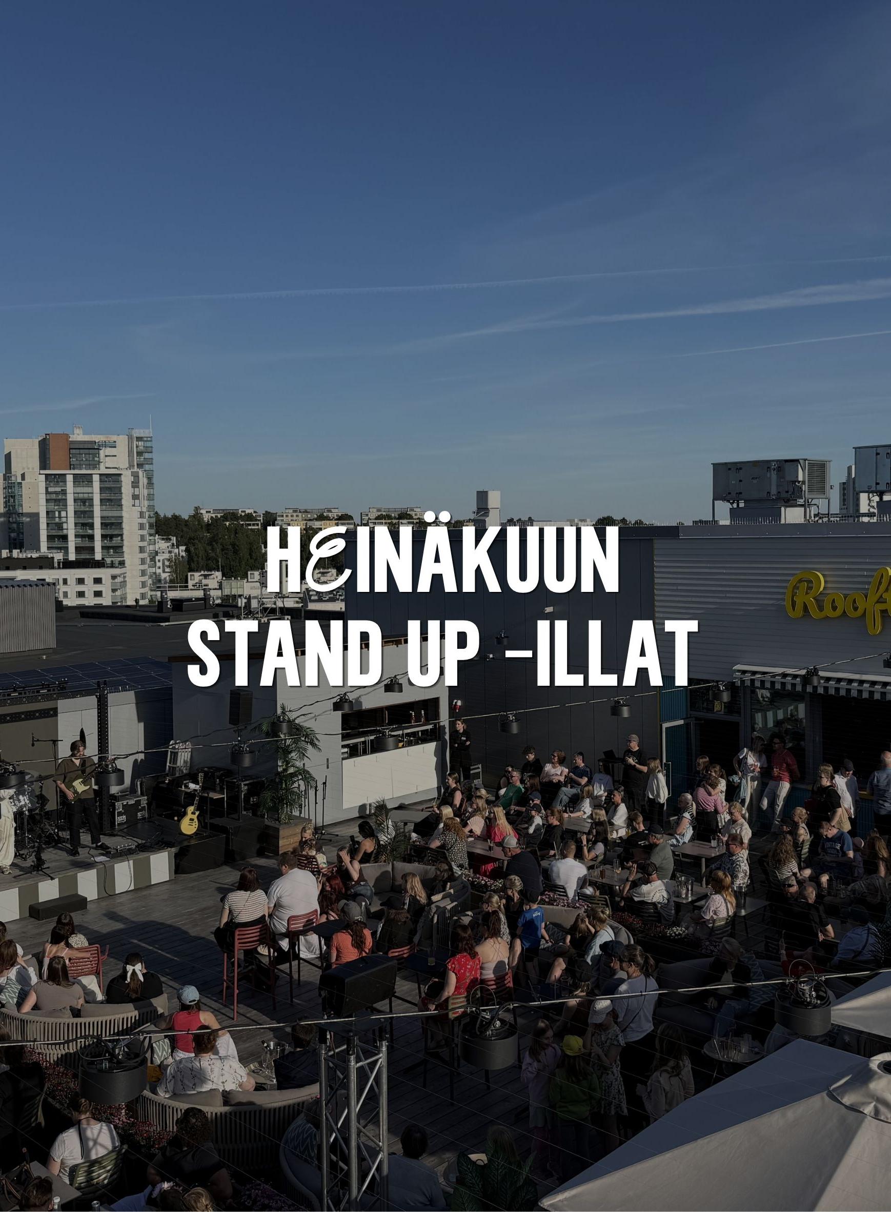 Heinäkuun stand up ‑illat Hypellä