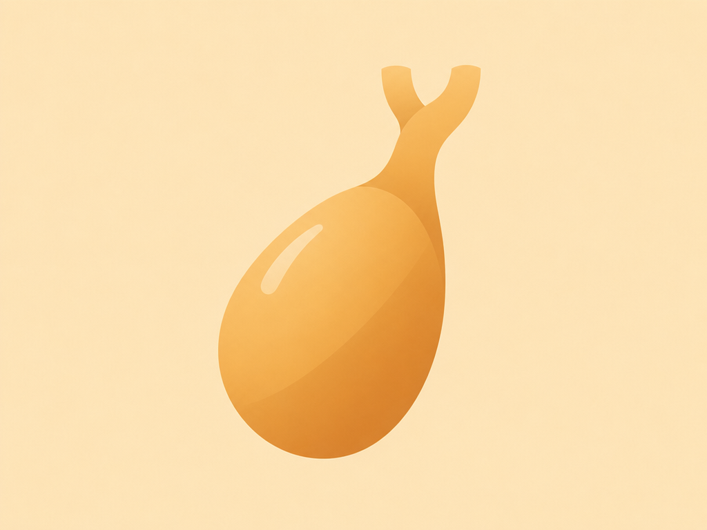 Flat amber illustration of a gallbladder, for a guide on whether Mounjaro can cause gallstones