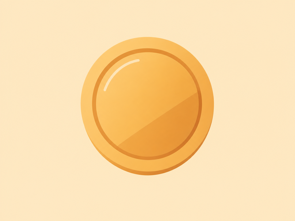 Flat-vector illustration of a gold coin representing Lotus Weight Loss prices in the UK