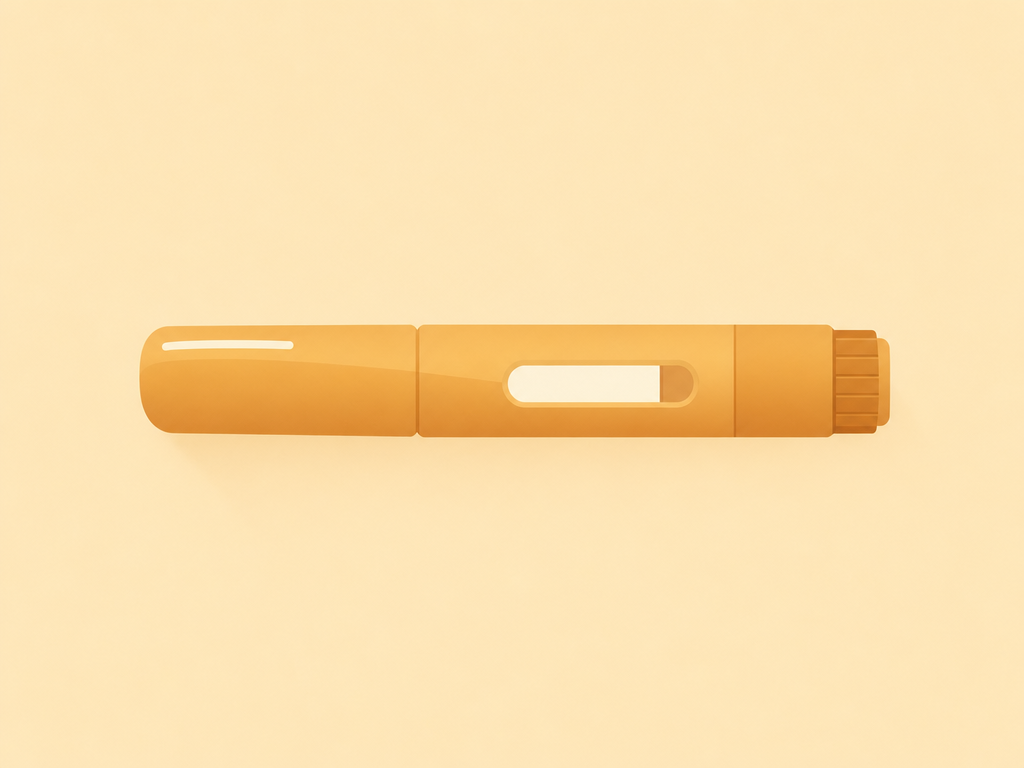 Illustration of a weekly injection pen representing the Mounjaro 10mg dose