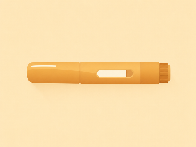 Illustration of a weekly injection pen representing the Mounjaro 10mg dose