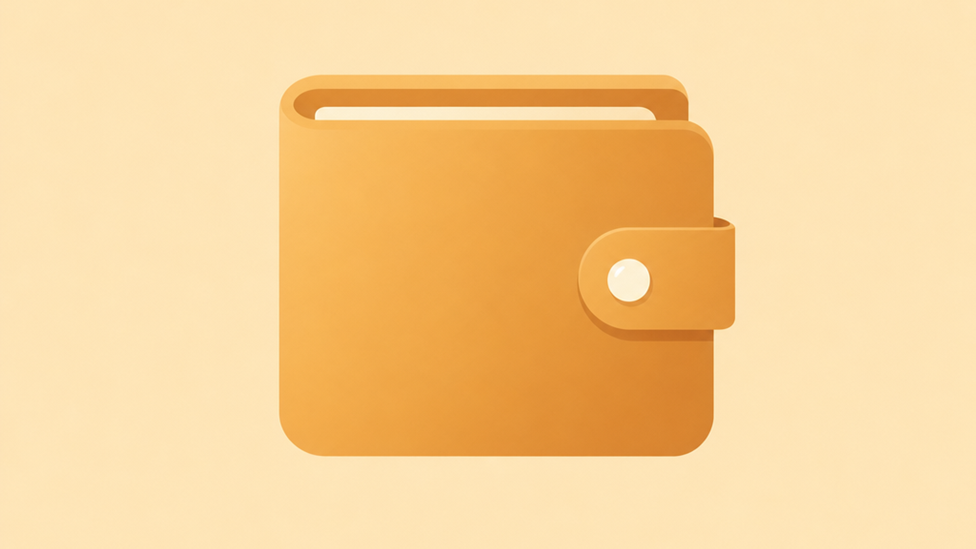 Flat-vector amber wallet illustration representing CheqUp review UK costs and pricing