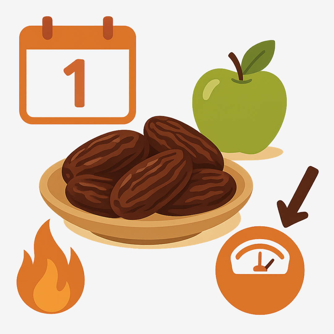 Plate of medjool dates