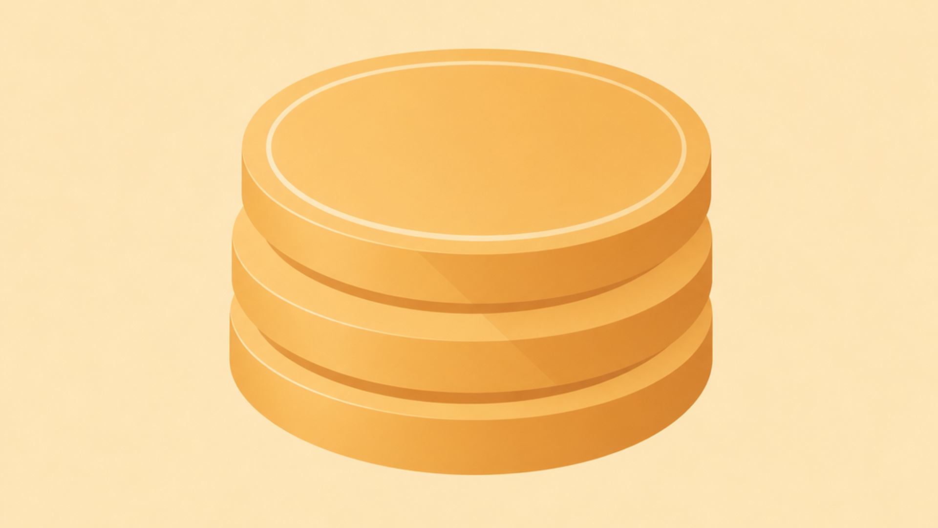 Flat amber illustration of a stack of coins representing Morrisons Mounjaro prices in the UK