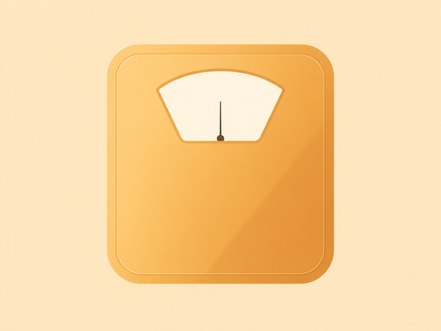 Flat-vector illustration of a bathroom scale, illustrating how to lose a stone in a week