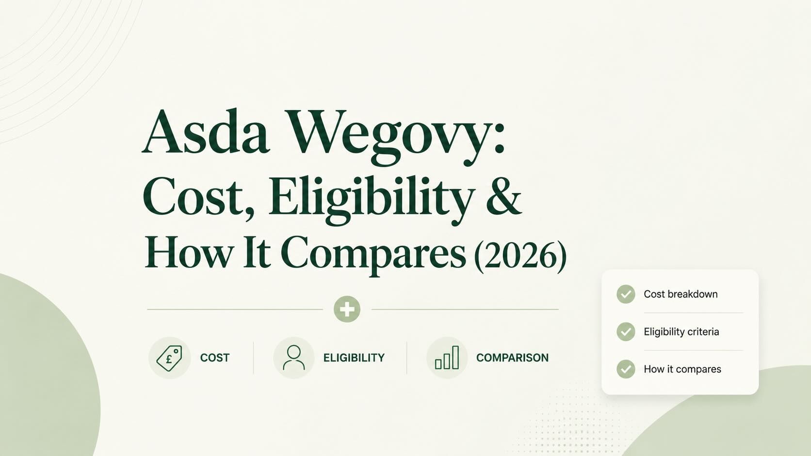 Asda Wegovy review and comparison blog cover