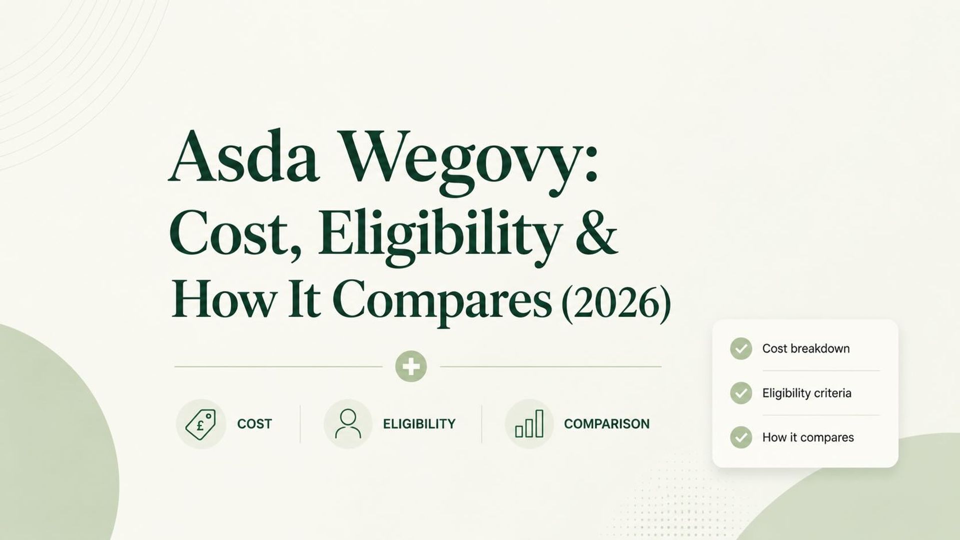 Asda Wegovy review and comparison blog cover