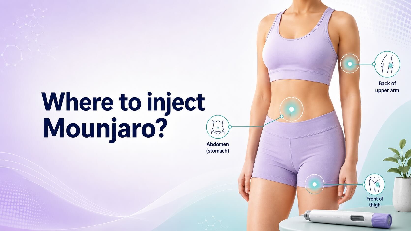 Where to inject Mounjaro