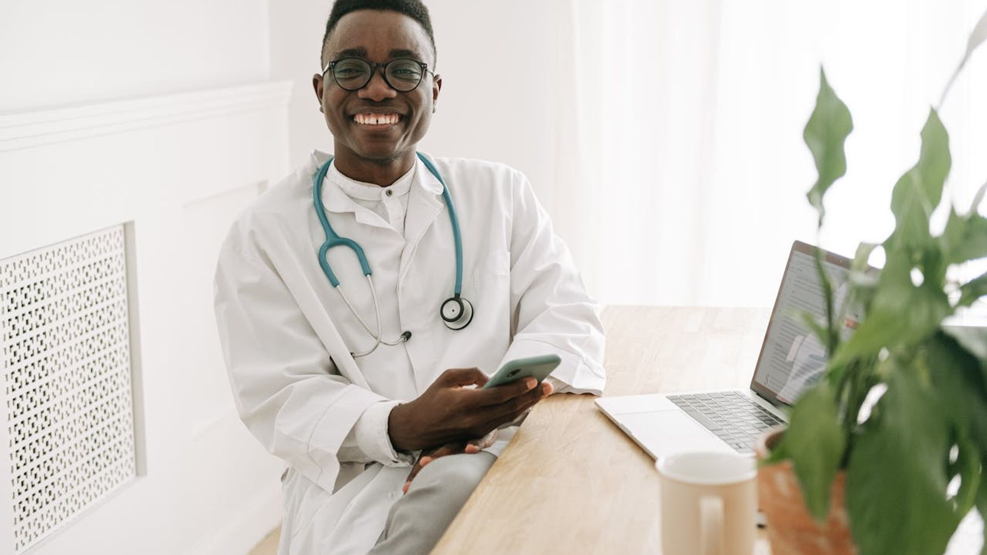 Doctor smiling at camera