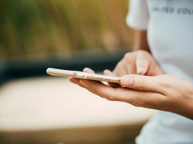 Person using a phone