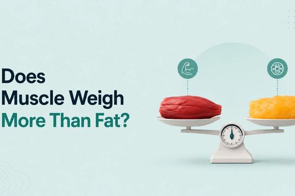 Muscle vs. fat on a weight scale