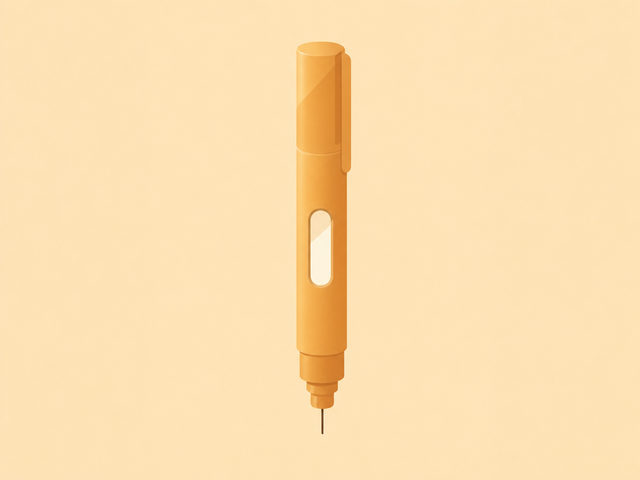 Flat-vector illustration of a CagriSema once-weekly injection pen