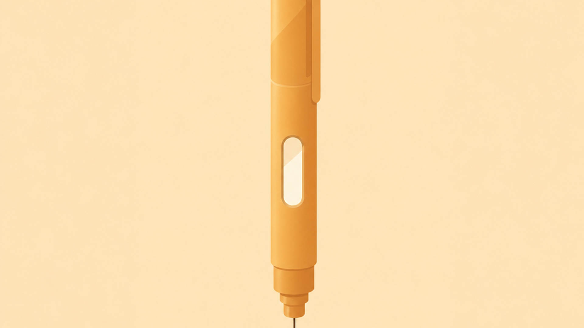 Flat-vector illustration of a CagriSema once-weekly injection pen