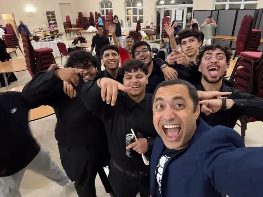 With the crew after a community show