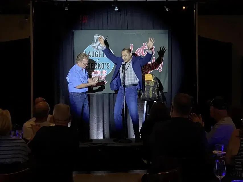 Closing the night at Gecko’s stand-up showcase