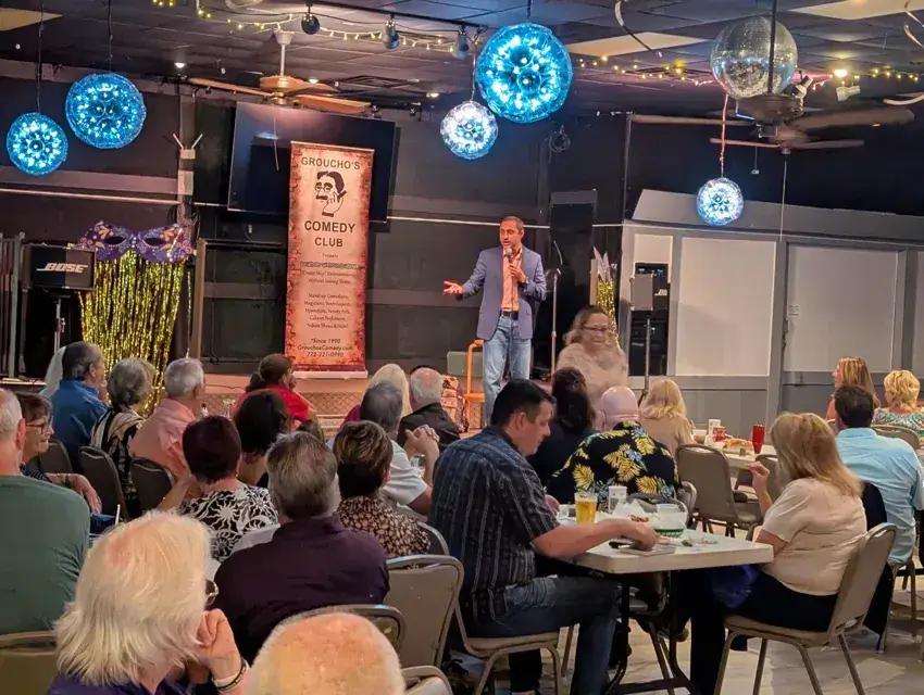 A full house at Groucho’s Comedy Club