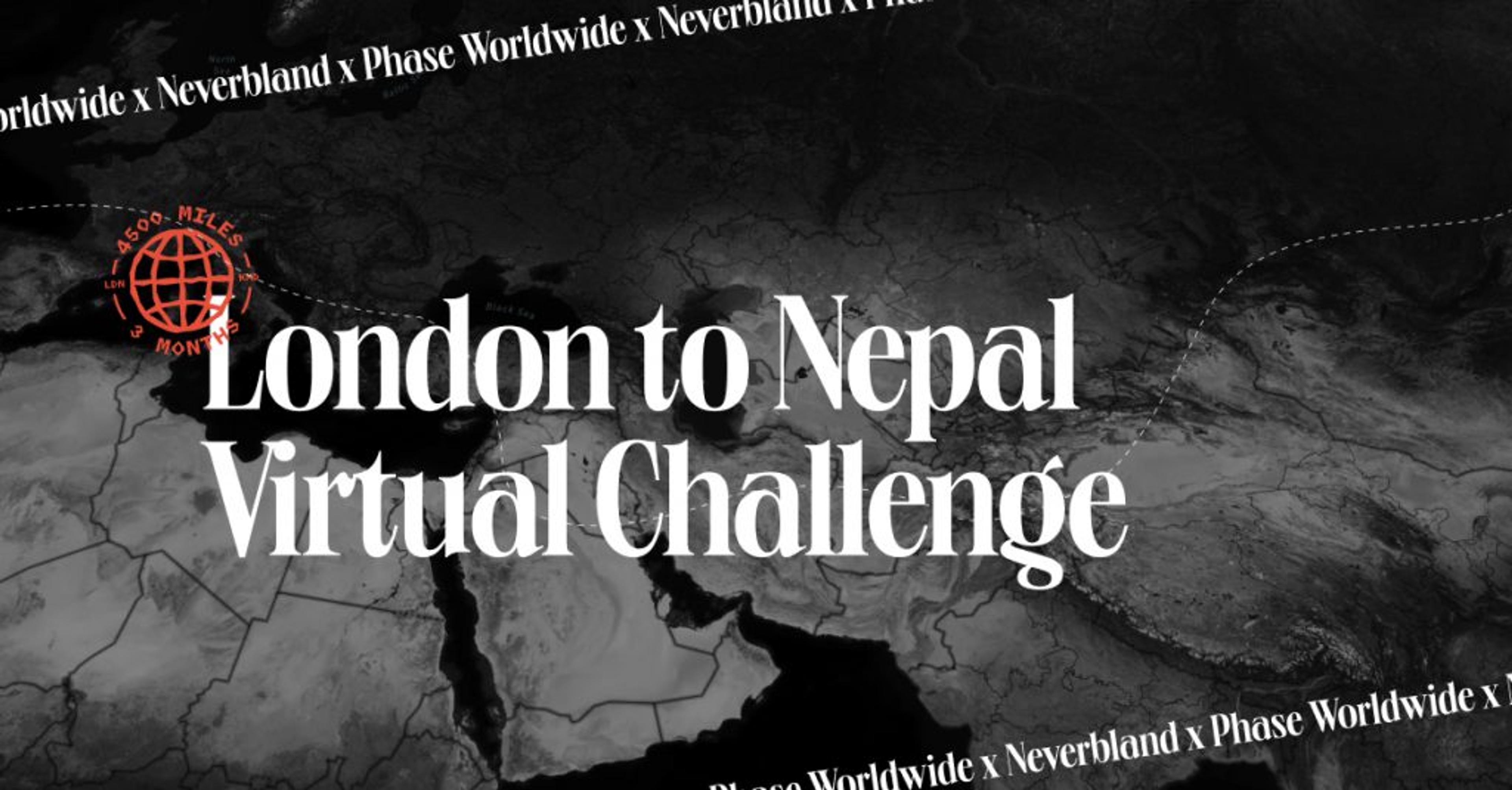 NB race from London to Nepal.