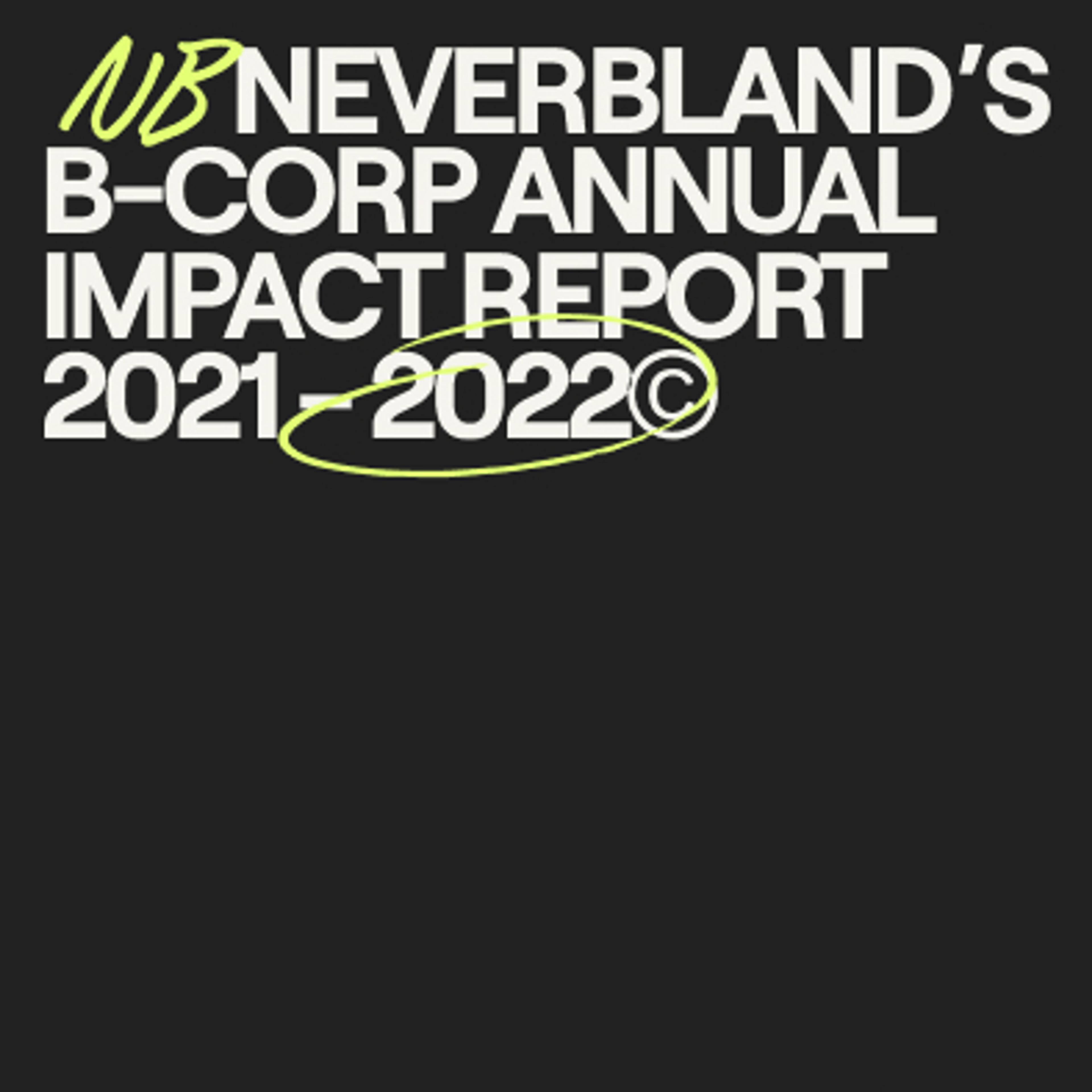 Our 2022 B-corp Impact Report