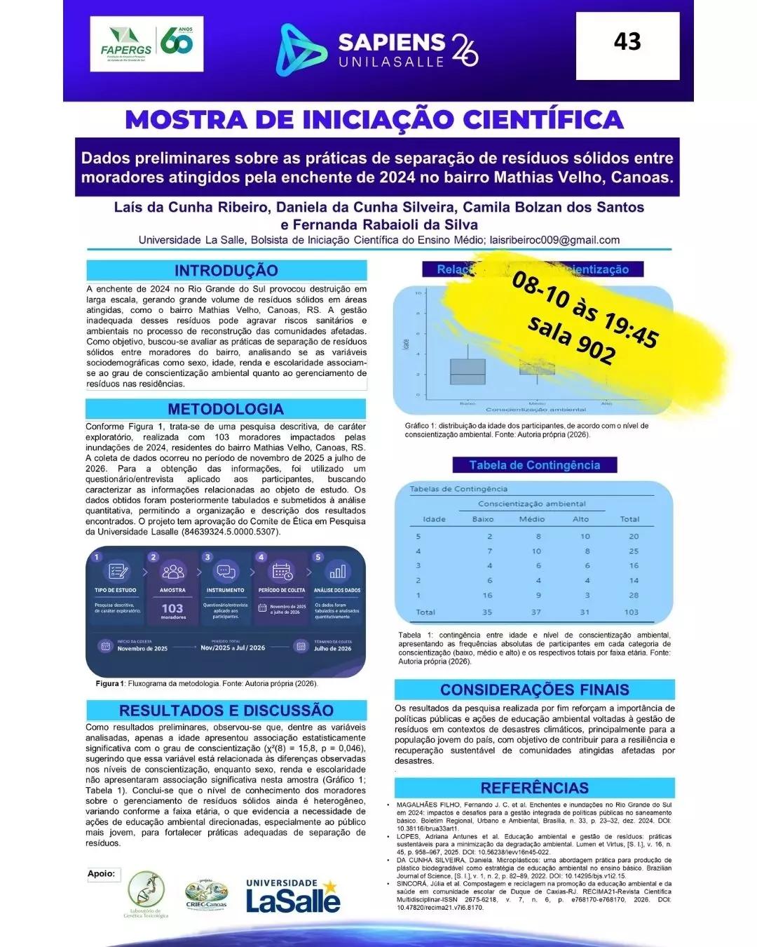 Ciência de Canoas em destaque na Mostra SAPIENS 2026 - 7