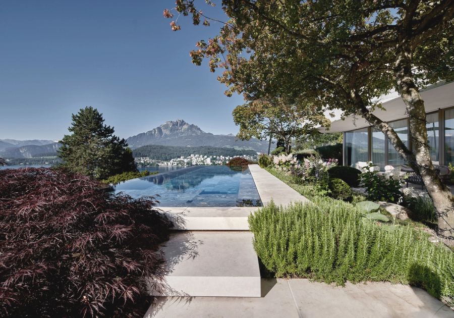Interiors and landscape, Project 399, Luzern – meier architekten