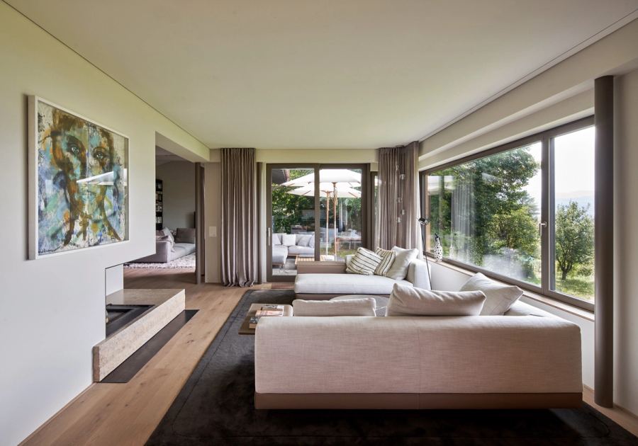 Interiors and landscape, Project 406, Meilen – meier architekten